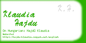 klaudia hajdu business card